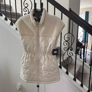 NWT - Marc New York Off-White Quilted Vest
